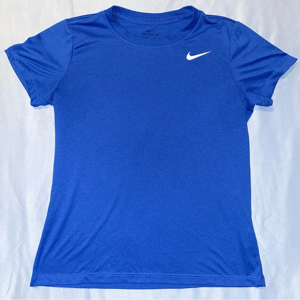 Nike Blue Fitted Short Sleeve Tee